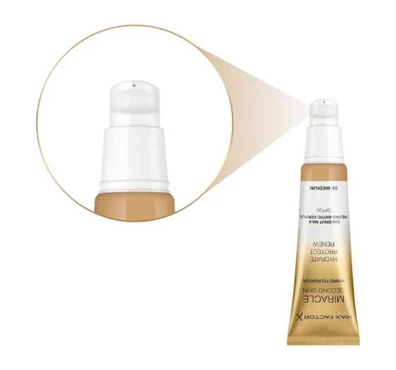 MAX FACTOR MIRACLE SECOND SKIN ТОНАЛЬНИЙ ЗАСІБ 05 MEDIUM 30МЛ