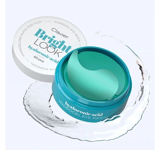 CLAVIER BRIGHT LOOK ГІДРОГЕЛЕВІ ПАТЧІ ПІД ОЧІ HYALURONIC ACID 60 ШТ