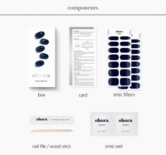 OHORA ГЕЛЕВІ НАКЛЕЙКИ ДЛЯ НІГТІВ POLARIS