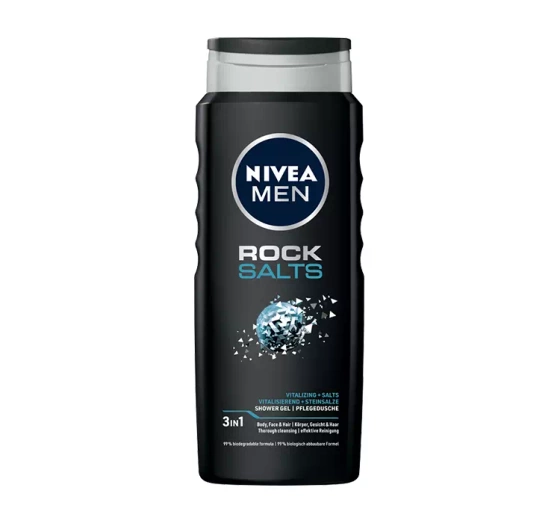 NIVEA MEN ROCK SALT ГЕЛЬ ДЛЯ ДУША С СОЛЬЮ ДЛЯ МЫТЬЯ ТЕЛА ЛИЦА И ВОЛОС 500МЛ