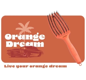 OLIVIA GARDEN FINGERBRUSH COMBO ON THE ROAD ЩІТКА ДЛЯ ВОЛОССЯ ORANGE DREAM