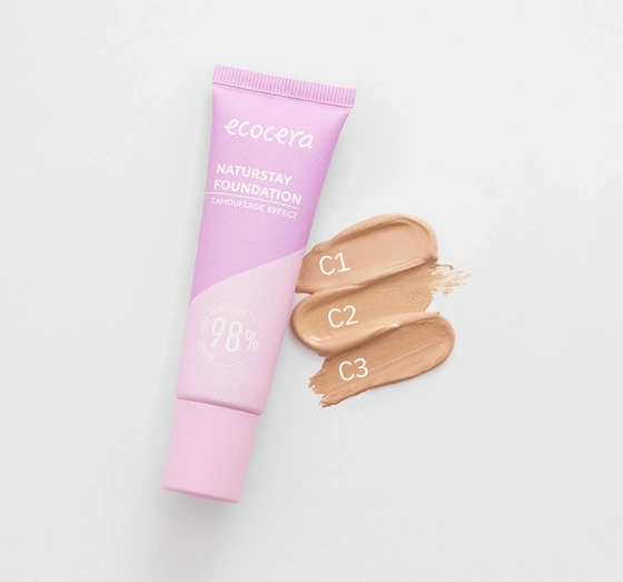 Нажмите на картинку, чтобы ее увеличить ECOCERA NATURSTAY CAMOUFLAGE EFFECT ТОНАЛЬНОЕ СРЕДСТВО ДЛЯ ЛИЦА C2 PORCELAIN 30МЛ