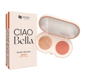 AA CIAO Bella мини-паллетка теней для век 02 Neo Peach + Opal Sunset 2 x 1.2 г