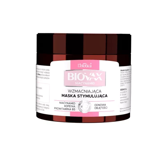 BIOVAX NIACINAMIDE ЗМІЦНЮЮЧА СТИМУЛЮЮЧА МАСКА ДЛЯ ВОЛОССЯ 250МЛ
