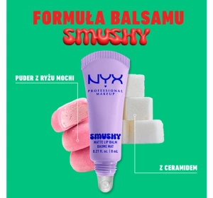 NYX Professional Makeup Smushy матовий бальзам для губ 01 Sugar Smush 8 мл