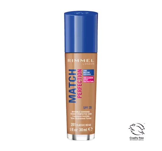 RIMMEL ТОНАЛЬНА ОСНОВА MATCH PERFECTION NR 201 НОВА ВЕРСІЯ
