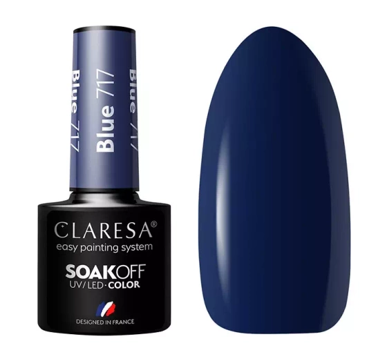 CLARESA SOAK OFF ГЕЛЬ-ЛАК BLUE 717 5Г