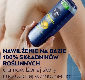 NIVEA MEN POWER FRESH ГЕЛЬ ДЛЯ ДУШУ ДЛЯ ЧОЛОВІКІВ ДЛЯ ТІЛА, ОБЛИЧЧЯ І ВОЛОССЯ 500МЛ