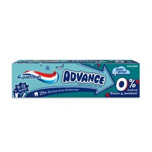 AQUAFRESH ADVANCE ЗУБНА ПАСТА ДЛЯ ДІТЕЙ ВІКОМ 9-12 РОКІВ MINT BOOST 75 МЛ