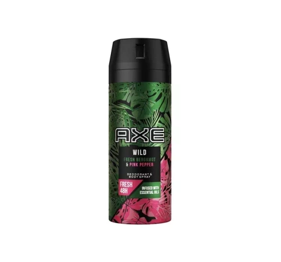 AXE WILD FRESH BERGAMOT & PINK PEPPER ДЕЗОДОРАНТ-СПРЕЙ ДЛЯ МУЖЧИН 150МЛ