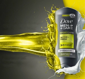 DOVE MEN + CARE ГЕЛЬ ДЛЯ ДУШУ ДЛЯ ЧОЛОВІКІВ SPORT ACTIVE + FRESH 250МЛ