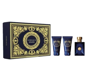 VERSACE DYLAN BLUE POUR HOMME НАБОР ТУАЛЕТНАЯ ВОДА СПРЕЙ 50МЛ + ГЕЛЬ + БАЛЬЗАМ ПОСЛЕ БРИТЬЯ