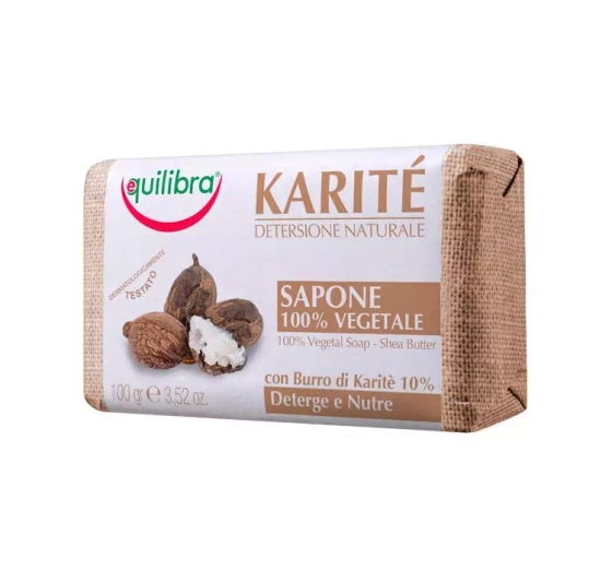 EQUILIBRA KARITE DETERSIONE NATURALE МИЛО ДЛЯ ТІЛА З МАСЛОМ ШИ 100Г