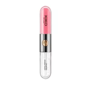 KIKO Milano Unlimited Double Touch двухэтапная жидкая помада 111 Satin Pink Camellia 2x3мл