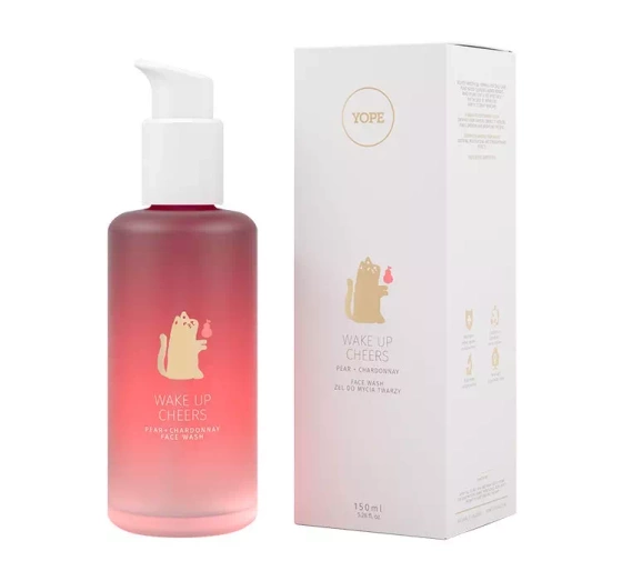 YOPE WAKE UP CHEERS ГЕЛЬ ДЛЯ МЫТЬЯ ЛИЦА PEAR + CHARDONNAY 150МЛ 