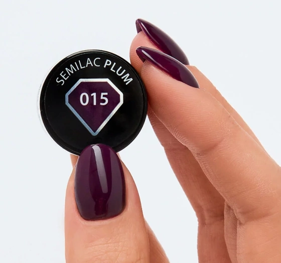 SEMILAC ГЕЛЬ-ЛАК УФ HYBRID PLUM 015