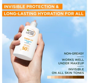 GARNIER AMBRE SOLAIRE ANTI-DARK SPOTS SUPER UV ФЛЮИД ДЛЯ ЛИЦА ПРОТИВ ОБЕСЦВЕЧИВАНИЙ SPF50+ 40МЛ