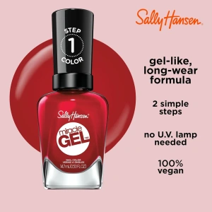 Sally Hansen Miracle Gel лак для нігтів 680 Rhapsody Red 14,7 мл