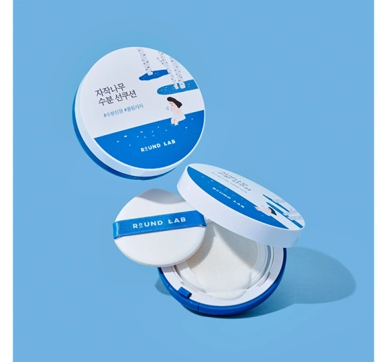 Round LAB Birch Juice зволожувальний захисний крем SPF50+ у формі cushion 15 г