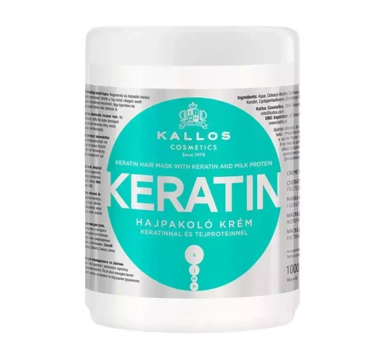 KALLOS KJMN KERATIN КЕРАТИНОВА МАСКА 1000МЛ
