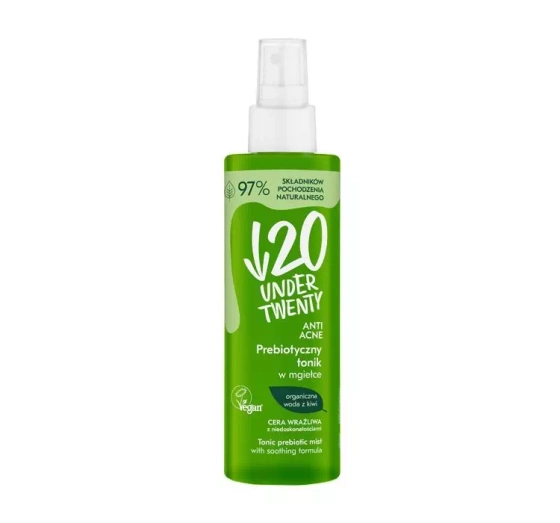 UNDER TWENTY ANTI ACNE ПРЕБІОТИЧНИЙ ТОНІК-СПРЕЙ ДЛЯ ЧУТЛИВОЇ ШКІРИ 200МЛ