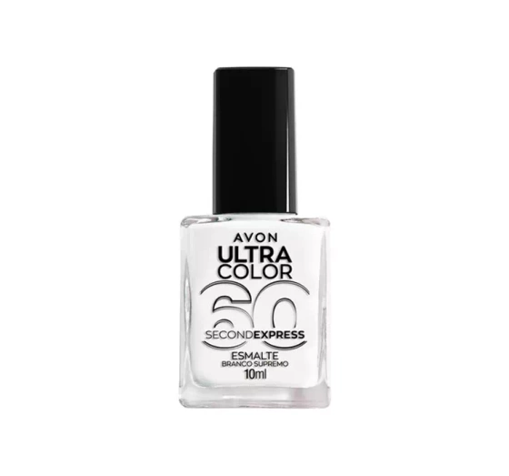 AVON ULTRA COLOUR 60 SECOND EXPRESS ЛАК ДЛЯ НОГТЕЙ WOW WHITE 10МЛ