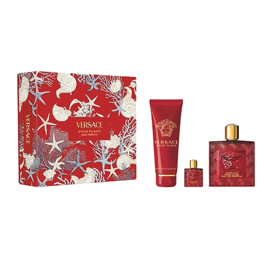 Versace Eros Flame парфюмированная вода 100 мл + 5 мл + гель для душа 150 мл