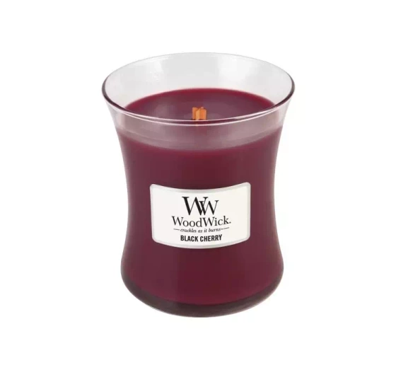 WOODWICK SMALL JAR CANDLE АРОМАТИЧНА СВІЧКА BLACK CHERRY 85Г