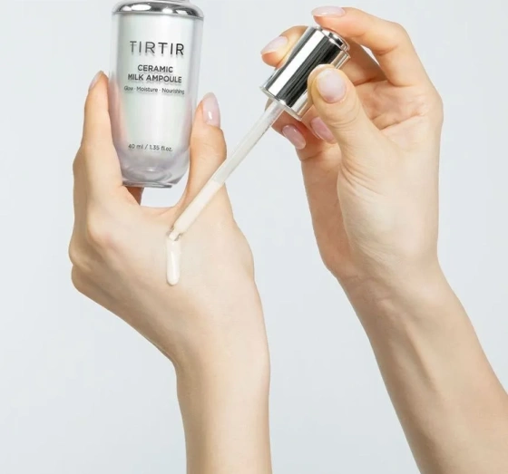 Нажмите на картинку, чтобы ее увеличить TIRTIR Ceramic Milk Ampoule сыворотка для сильного увлажнения лица 40мл