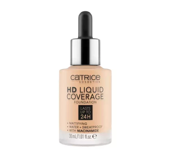 CATRICE HD LIQUID РІДКА МАСКУЮЧА ТОНАЛЬНА ОСНОВА 005 IVORY BEIGE 30МЛ