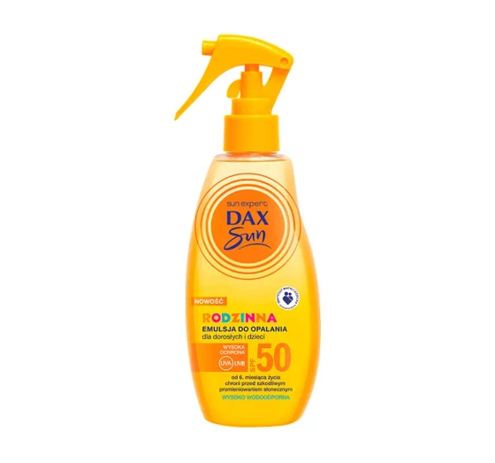 DAX SUN СОЛНЦЕЗАЩИТНАЯ ЭММУЛЬСИЯ ДЛЯ ЗАГАРА ДЛЯ ВЗРОСЛЫХ И ДЕТЕЙ SPF 50 200МЛ