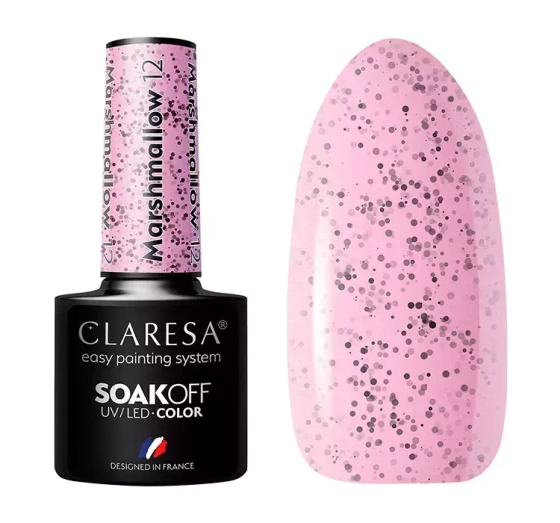 CLARESA SOAK OFF ГЕЛЬ-ЛАК MARSHMALLOW 12 5МЛ