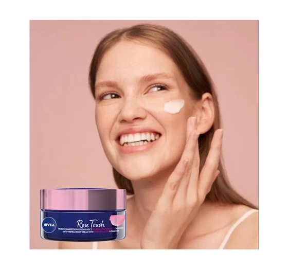 NIVEA ROSE TOUCH НІЧНИЙ КРЕМ ПРОТИ ЗМОРШОК 50 МЛ