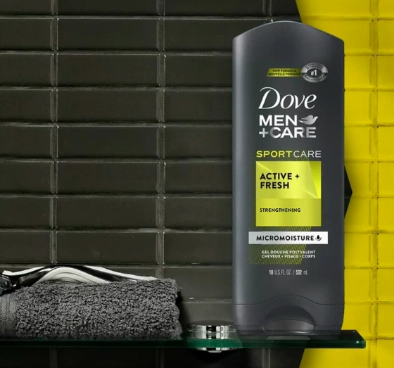 Натисніть на картинку, щоб її збільшити DOVE MEN + CARE ГЕЛЬ ДЛЯ ДУШУ ДЛЯ ЧОЛОВІКІВ SPORT ACTIVE + FRESH 250МЛ