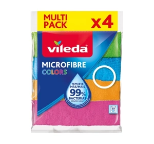 Vileda Microfibre Colors серветка з мікрофібри 4 штуки