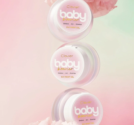 Clavier Nailsology Baby Boomer Sparkle универсальный гель для ногтей 3в1 S02 Sheen 3 г