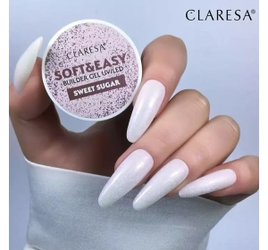 CLARESA SOFT & EASY ГЕЛЬ ДЛЯ НАРОЩУВАННЯ НІГТІВ UV/LED SWEET SUGAR 45Г