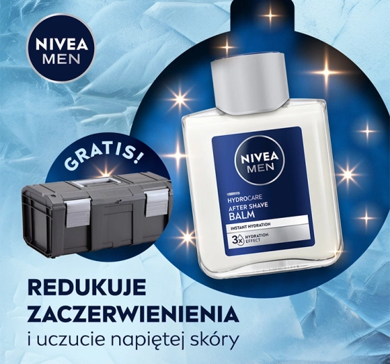Натисніть на картинку, щоб її збільшити NIVEA MEN Tech Master набір чоловічої косметики в коробці: піна для гоління + бальзам після гоління + гель для душу + кульковий антиперспірант