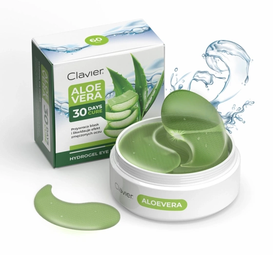 Clavier Aloe Vera зволожувальні гідрогелеві патчі під очі 60 штук