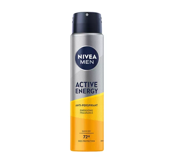 NIVEA MEN ACTIVE ENERGY АНТИПЕРСПІРАНТ-СПРЕЙ 250МЛ