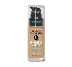 REVLON COLORSTAY ТОНАЛЬНИЙ ЗАСІБ З ГІАЛУРОНОВОЮ КИСЛОТОЮ ДЛЯ СУХОЇ ШКІРИ 240 MEDIUM BEIGE 30МЛ