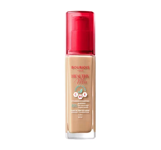 BOURJOIS HEALTHY MIX CLEAN ТОНАЛЬНОЕ СРЕДСТВО ДЛЯ ЛИЦА 54N BEIGE 30МЛ