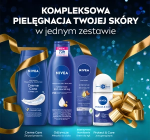 NIVEA Pampering набір косметики для догляду за тілом: гель для душу + молочко для тіла + крем для рук + кульковий антиперспірант