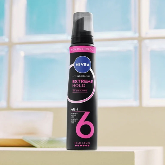 NIVEA EXTREME HOLD ПІНКА ДЛЯ ВОЛОССЯ 150МЛ