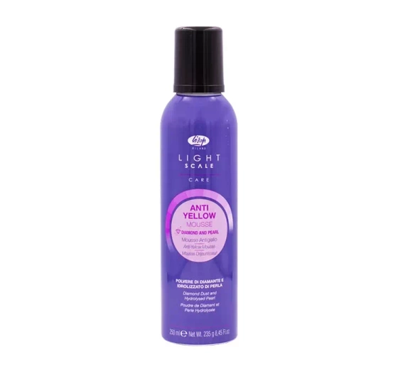 LISAP MILANO LIGHT SCALE CARE ANTI-YELLOW НЕЙТРАЛІЗУЮЧА ПІНКА ДЛЯ ВОЛОССЯ 250МЛ
