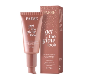 Paese Get The Glow Look сяючий тональний крем для обличчя 4W Medium Beige 30мл