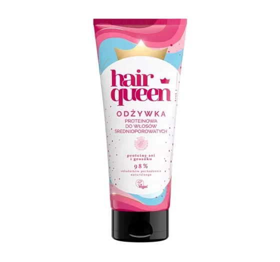 HAIR QUEEN ПРОТЕЇНОВИЙ КОНДИЦІОНЕР ДЛЯ ВОЛОССЯ СЕРЕДНЬОЇ ПОРИСТОСТІ 200 МЛ
