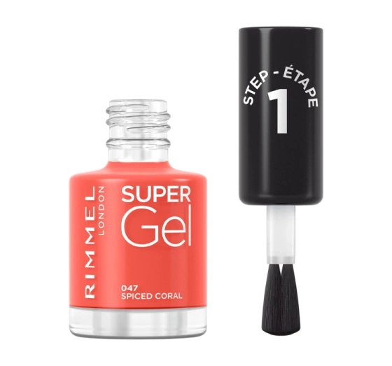 Rimmel Super Gel гелевый лак для ногтей 047 Spiced Coral 12мл