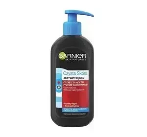 GARNIER ЧИСТА ШКІРА АКТИВОВАНЕ ВУГІЛЛЯ ОЧИЩУВАЛЬНИЙ ГЕЛЬ ПРОТИ ВУГРІВ 200МЛ