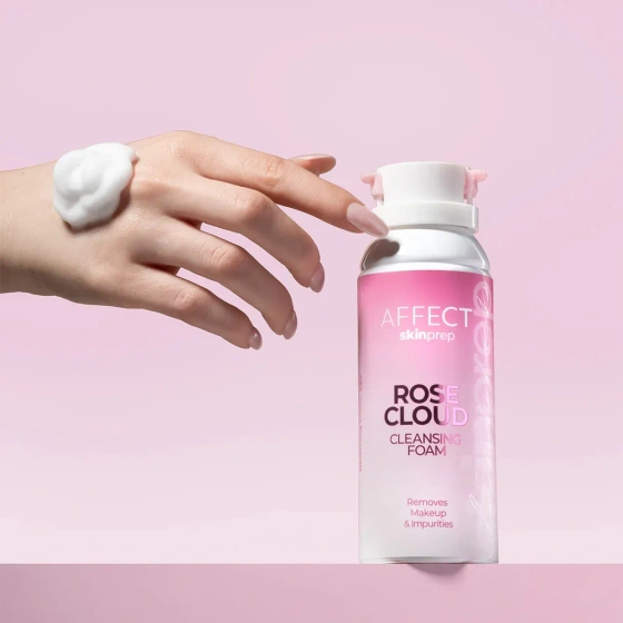 Affect Skin Prep Rose Cloud нежная пенка для снятия макияжа и очищения кожи лица 150 мл